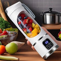 10-Blade Wireless Portable Juicer Cup – 450ml with Digital Display