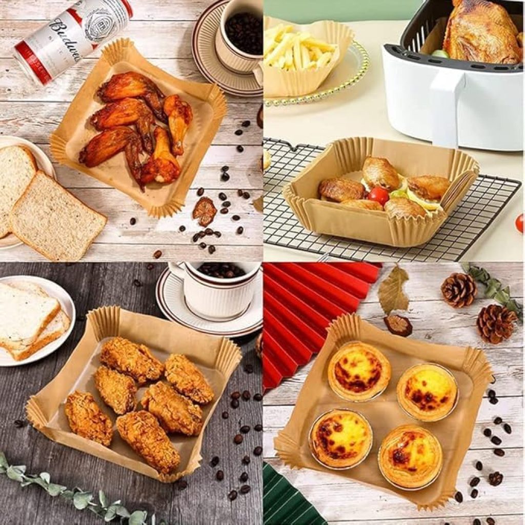 Air Fryer Parchment Paper Liners – Non-Stick, Oil-Proof & Heat-Resistant
