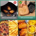 Air Fryer Parchment Paper Liners – Non-Stick, Oil-Proof & Heat-Resistant
