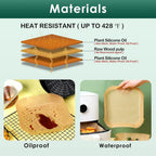Air Fryer Parchment Paper Liners – Non-Stick, Oil-Proof & Heat-Resistant