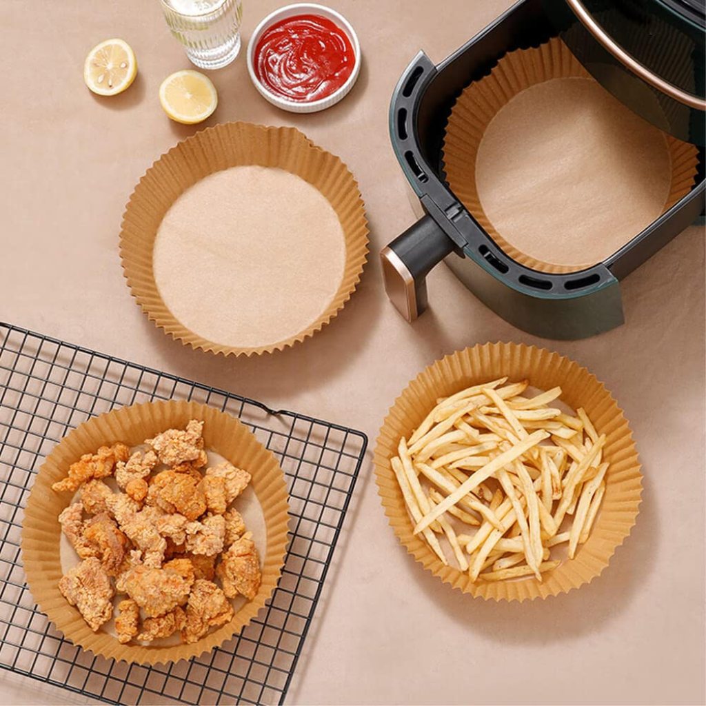 Air Fryer Parchment Paper Liners (Round) – Non-Stick, Disposable Baking Sheets