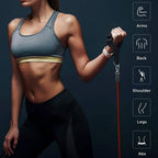 Premium 11-Piece Stackable Resistance Bands Set (110 lbs).