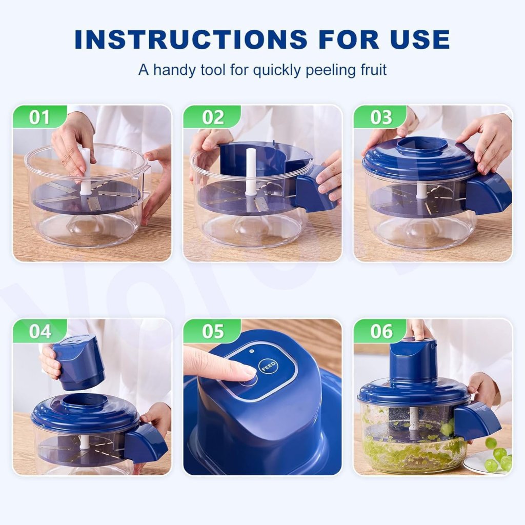Multipurpose Automatic Fruit & Vegetable Peeler Machine | Rechargeable Electric Potato Peeler