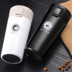 300ml Stainless Steel Coffee Mug Thermos – Hot & Cold Travel Flask with Sipper Lid