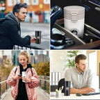 300ml Stainless Steel Coffee Mug Thermos – Hot & Cold Travel Flask with Sipper Lid