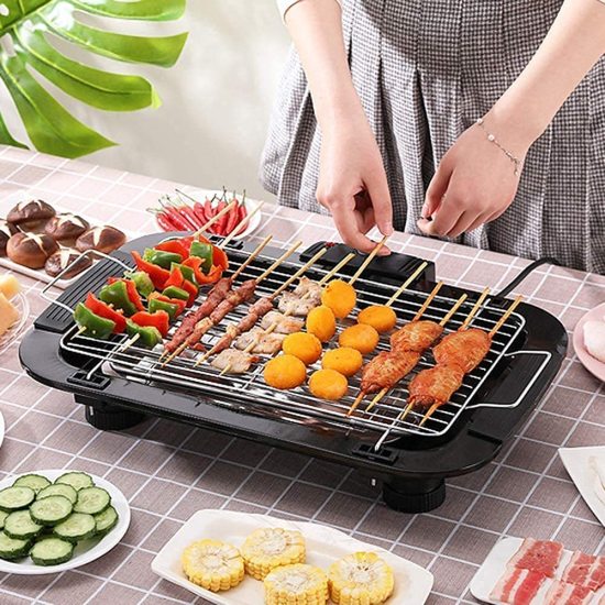 Electric BBQ Grill – Smokeless Indoor & Outdoor Barbecue for Home