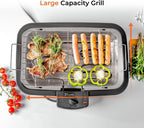 Electric BBQ Grill – Smokeless Indoor & Outdoor Barbecue for Home