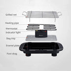 Electric BBQ Grill – Smokeless Indoor & Outdoor Barbecue for Home