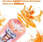 Mini Portable Bottle Juicer – USB Rechargeable Blender