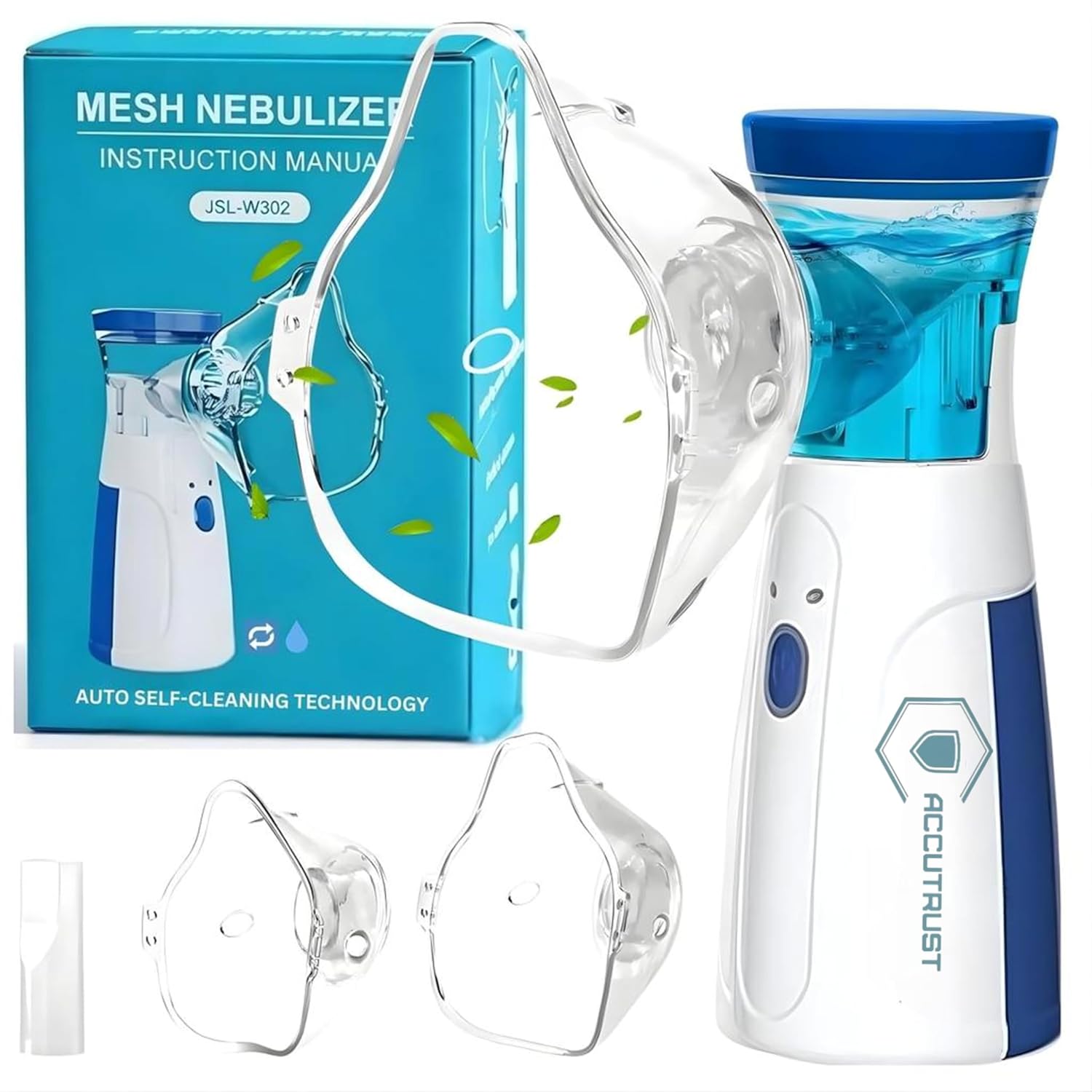 Portable Mesh Nebulizer (Powered by AccuTrust Technology)