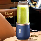 Small Portable Juicer – 6-Blade USB-C Rechargeable Blender