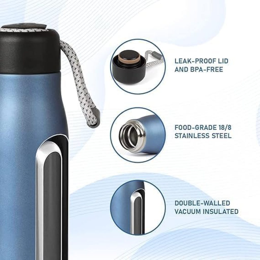 Stainless Steel Vacuum Insulated Water Bottle – 500ml Hot & Cold Flask
