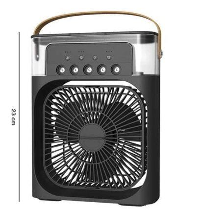 Portable USB Mini Air Cooler Fan with LED Lights & Water Tank