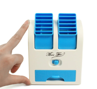 Portable Mini Air Conditioner & Humidifier Fan – USB or Battery Powered