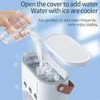 3-in-1 Humidifier Fan with Triple Spray Heads, Dual Motor & 120° Rotation