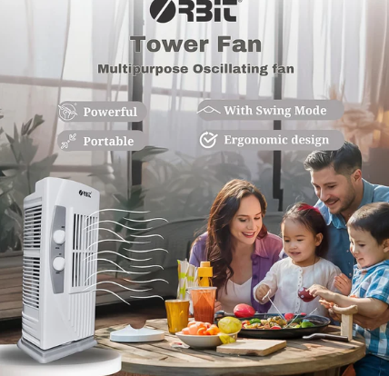 Portable Oscillating Fan – Quiet, Compact & Adjustable Speed