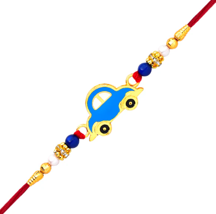Blue Car Rakhi for Kids – Fun Raksha Bandhan Gift for Little Brothers