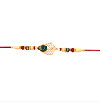 Peacock Rakhi – Handcrafted Beaded Raksha Bandhan Gift for Brother