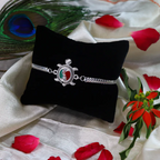 Turtle Enamel Chain Rakhi – Unique Raksha Bandhan Gift for Brother