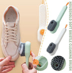 Liquid Dispenser Shoe Cleaning Brush – 360° Soft Bristle Scrubber with Soap Dispenser