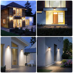 Solar LED Filament Wall Light – Waterproof Outdoor Fence & Deck Lamp