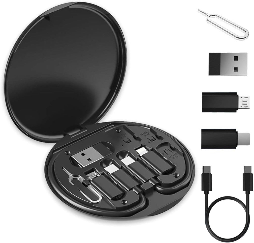 60W Fast Charging Travel Data Cable Set – 7-in-1 Charging Kit