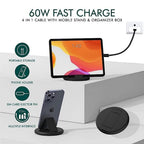60W Fast Charging Travel Data Cable Set – 7-in-1 Charging Kit