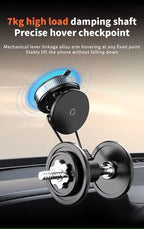 Magnetic Suction Phone Holder — 360° Rotating Universal Mount for Car, Office & Home