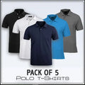 Premium Men's Polo Shirt Bundle (Pack of 5)