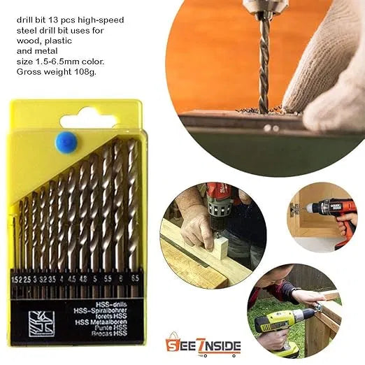 Ultimate High-Speed Steel Drill Bit Set (Multi-Material)